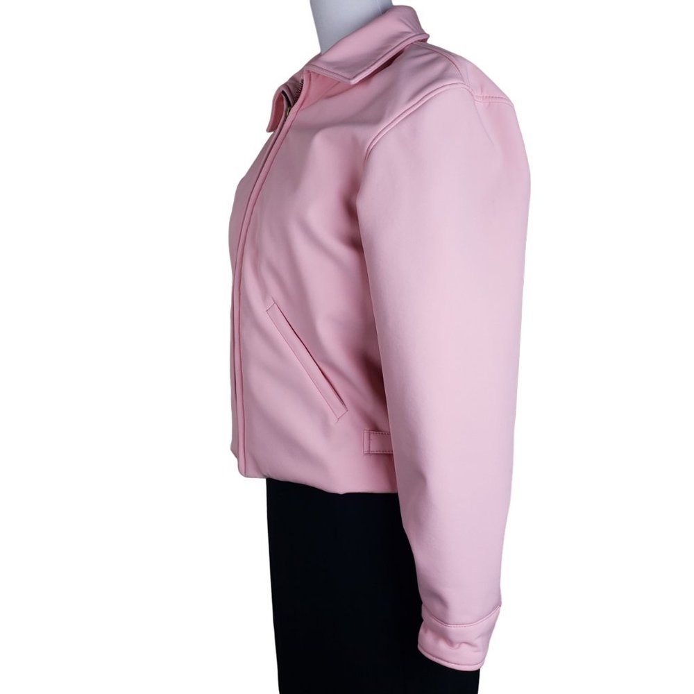 Fabulous Grease Pink Ladies High Quality NWOT Lined Jacket Sz Medium Runs Small - Picture 4 of 8